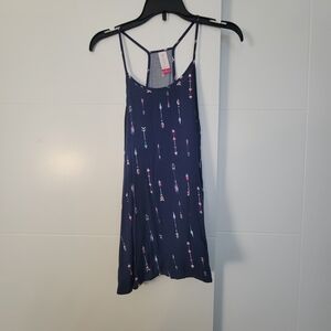 Navy Dress with Arrow Print